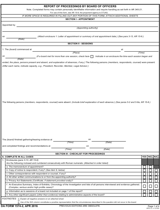 Download Fillable Da Form 1574 2 Army myservicesupport Download Fillable Da Form 1574 2 Army myservicesupport