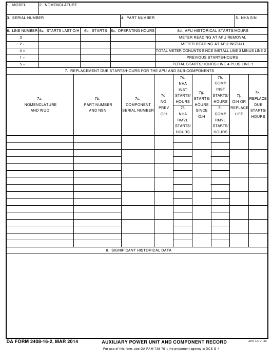 Download Fillable Da Form 2408 16 2 Army myservicesupport Download Fillable Da Form 2408 16 2 Army myservicesupport