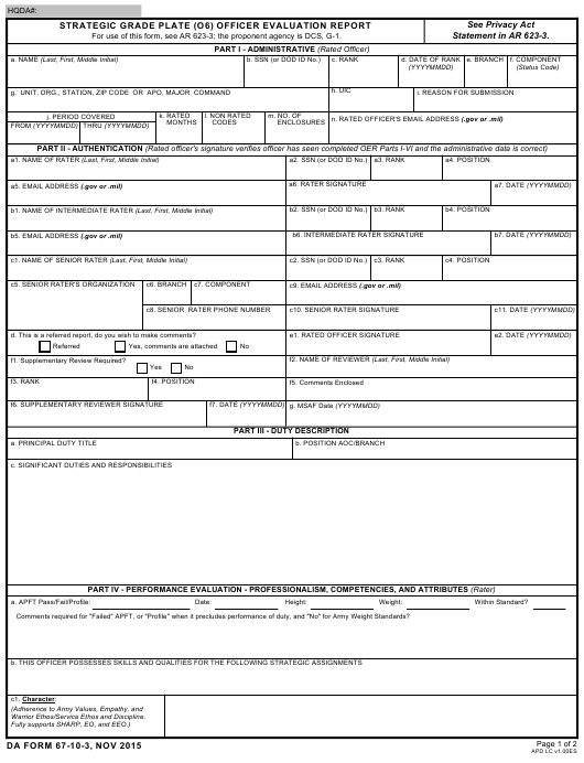 Download Fillable da Form 67-10-3 | army.myservicesupport.com