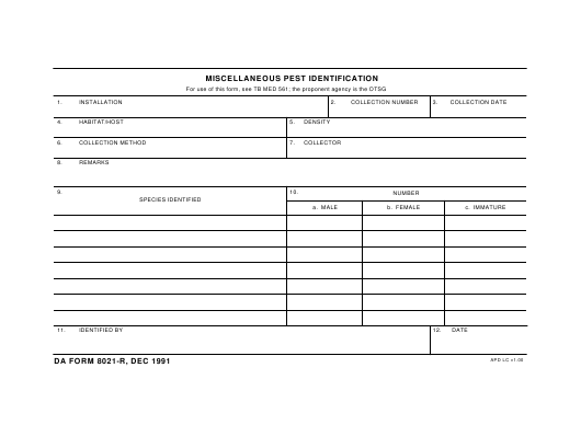 Download Fillable da Form 8021-R