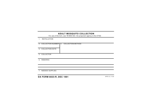 Download Fillable da Form 8023-R