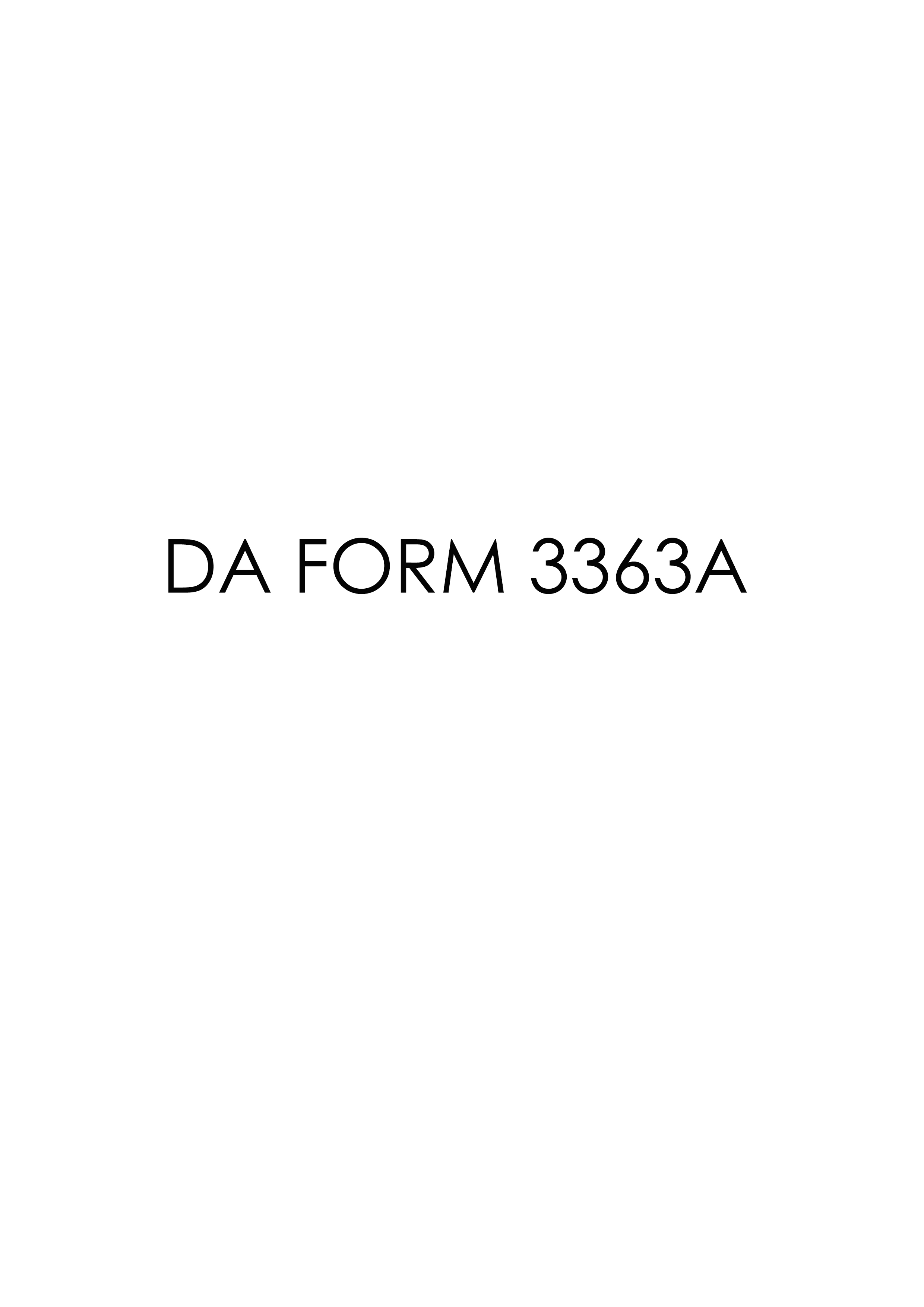 Download Fillable da Form 3363A
