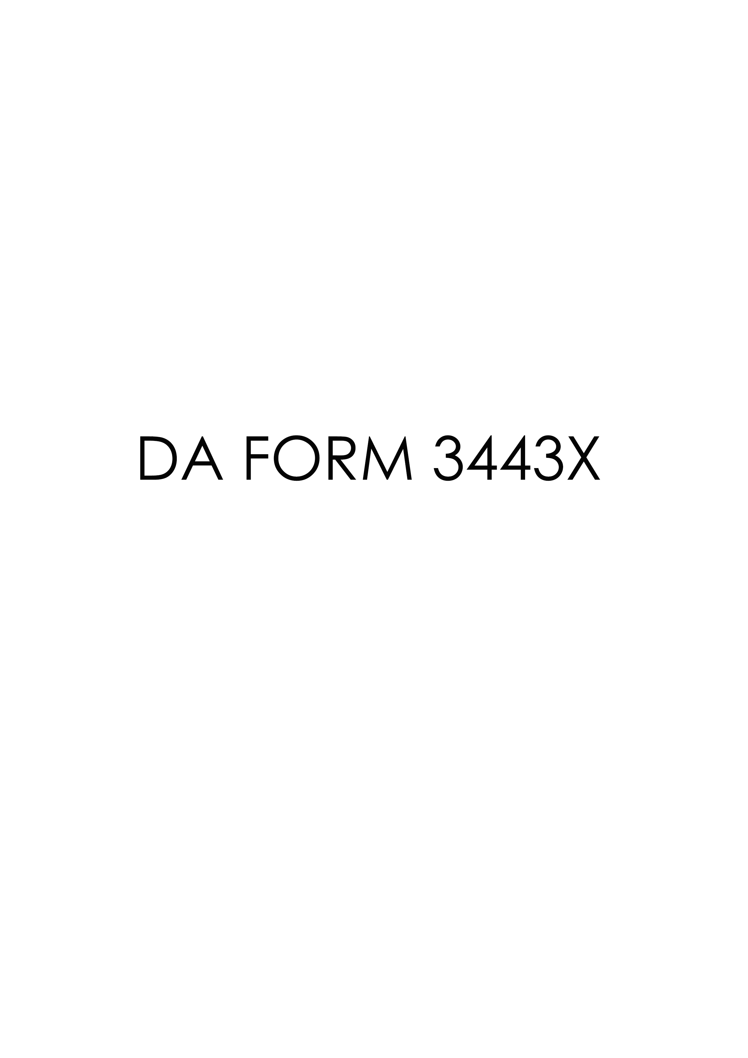 Download Fillable da Form 3443X
