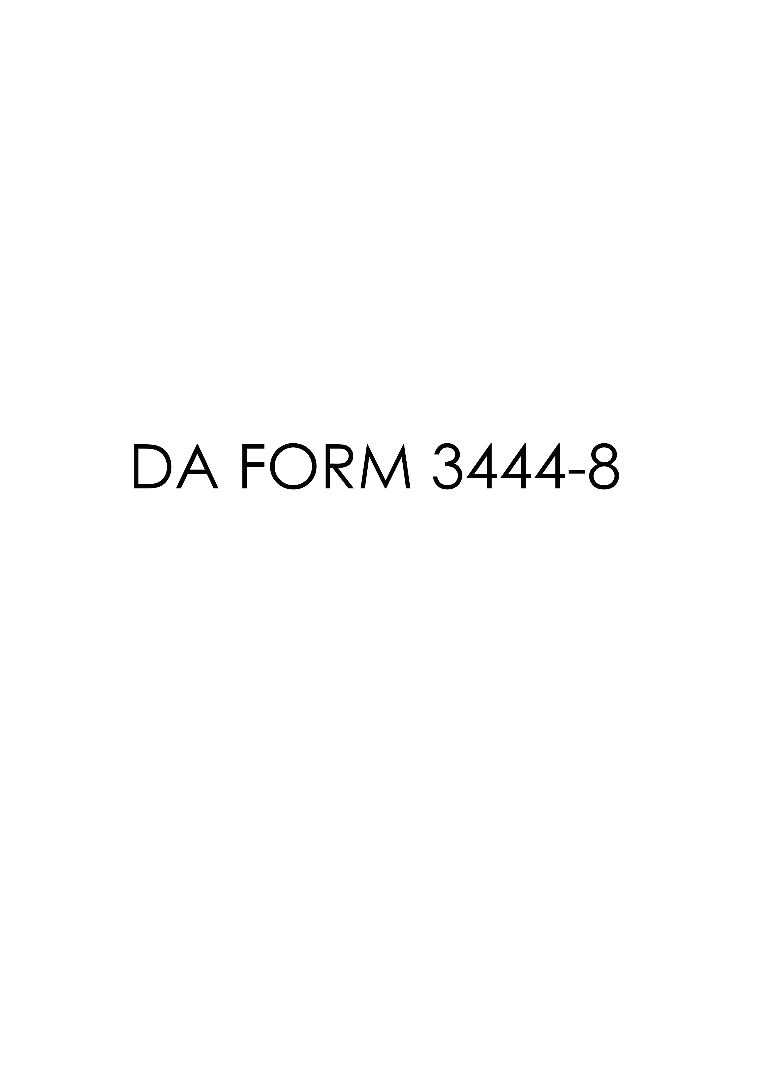 Download Fillable da Form 3444-8