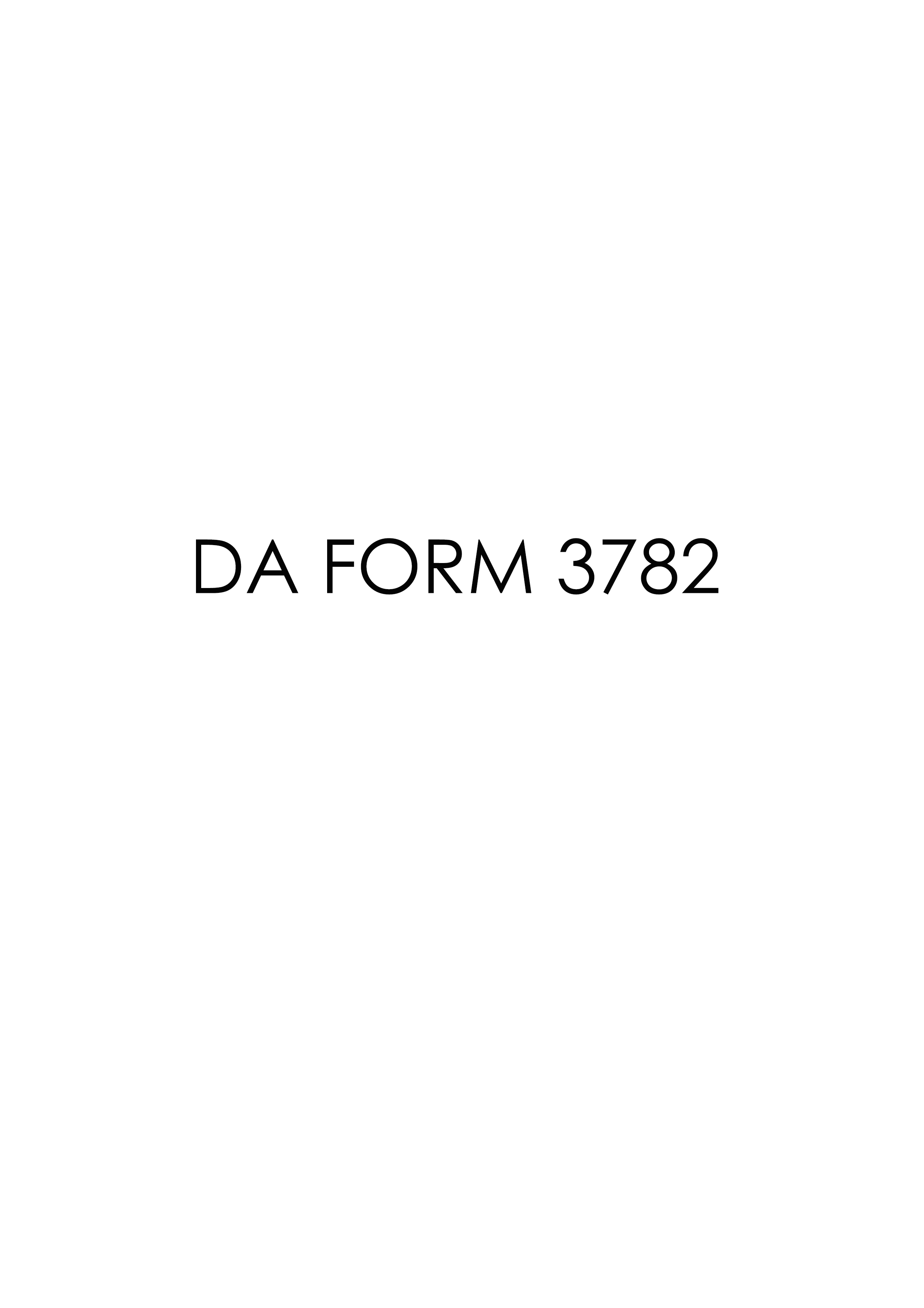 Download Fillable da Form 3782