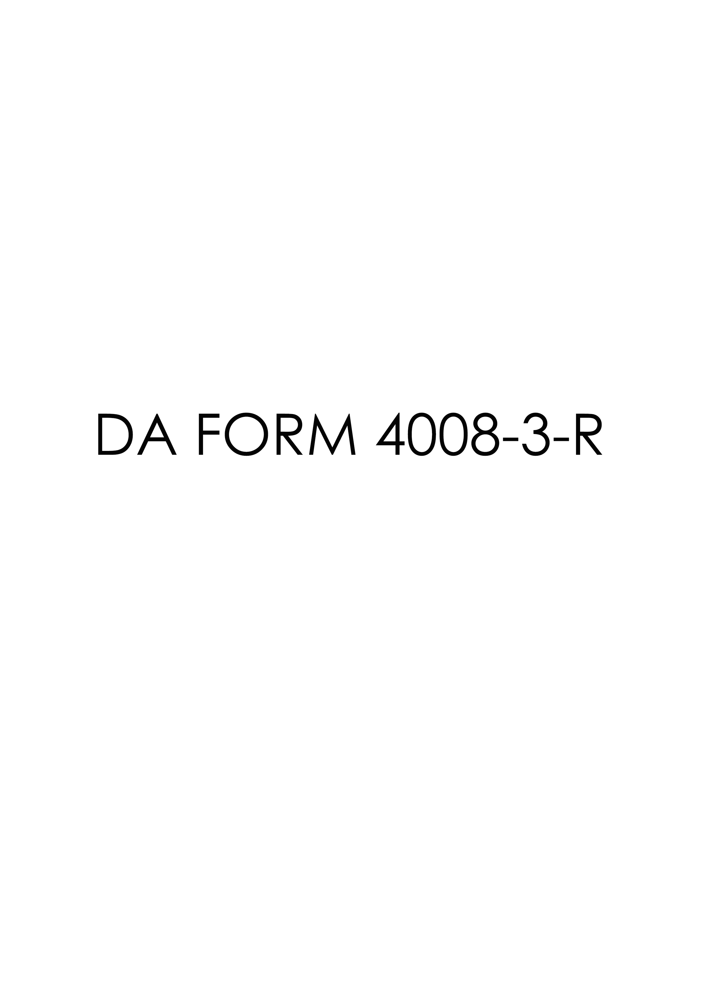 Download Fillable da Form 4008-3-R