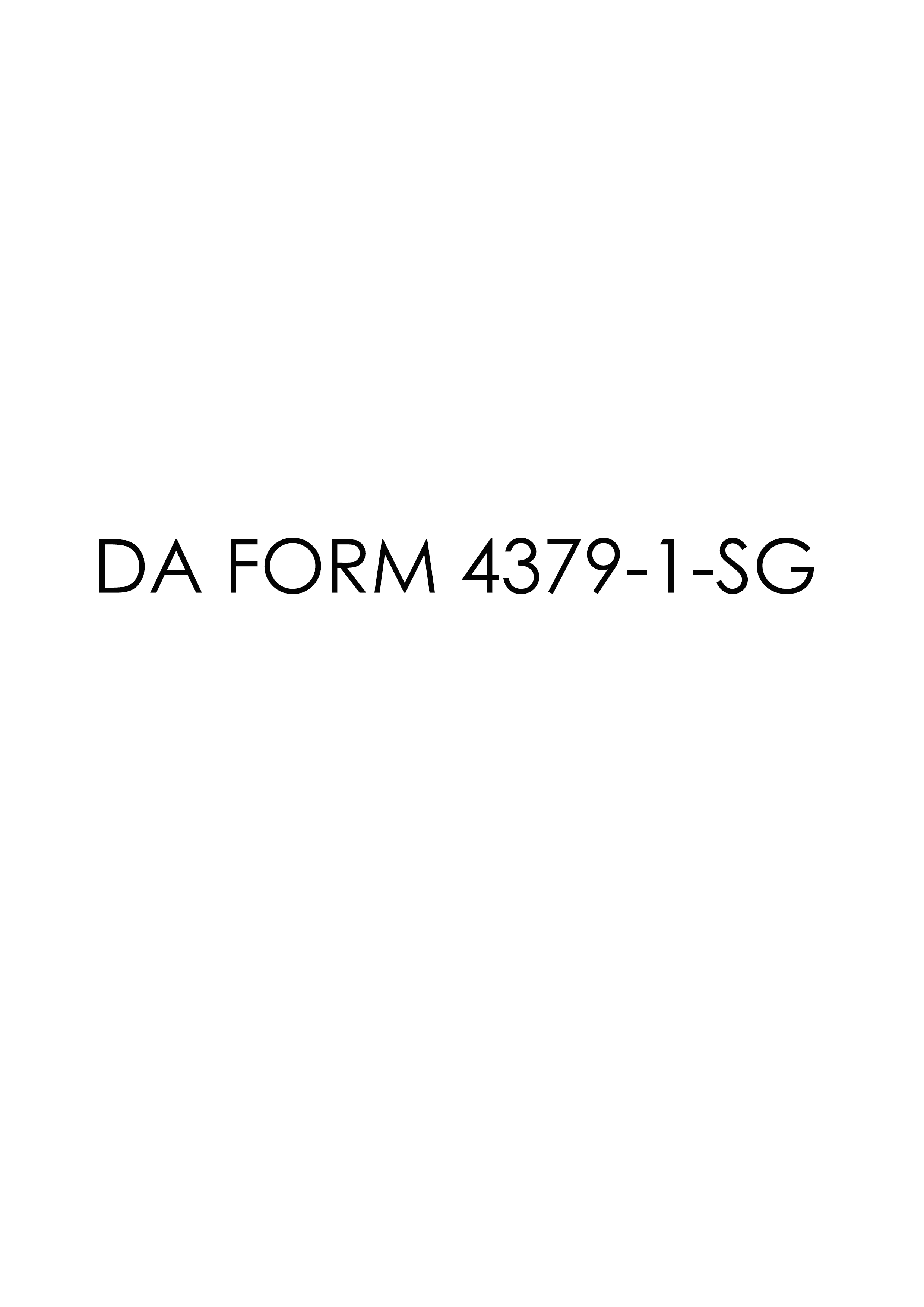 Download Fillable da Form 4379-1-SG