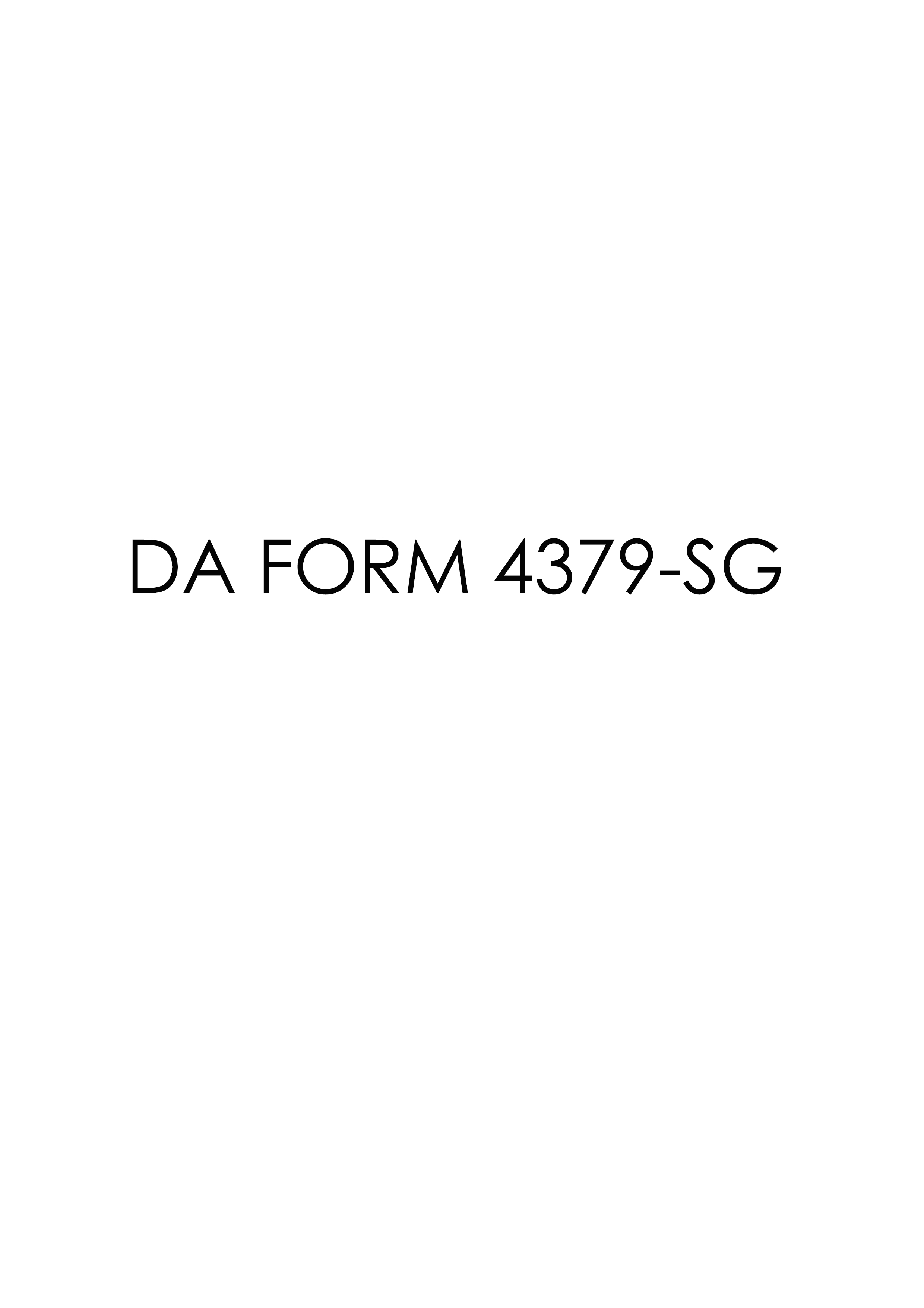Download Fillable da Form 4379-SG