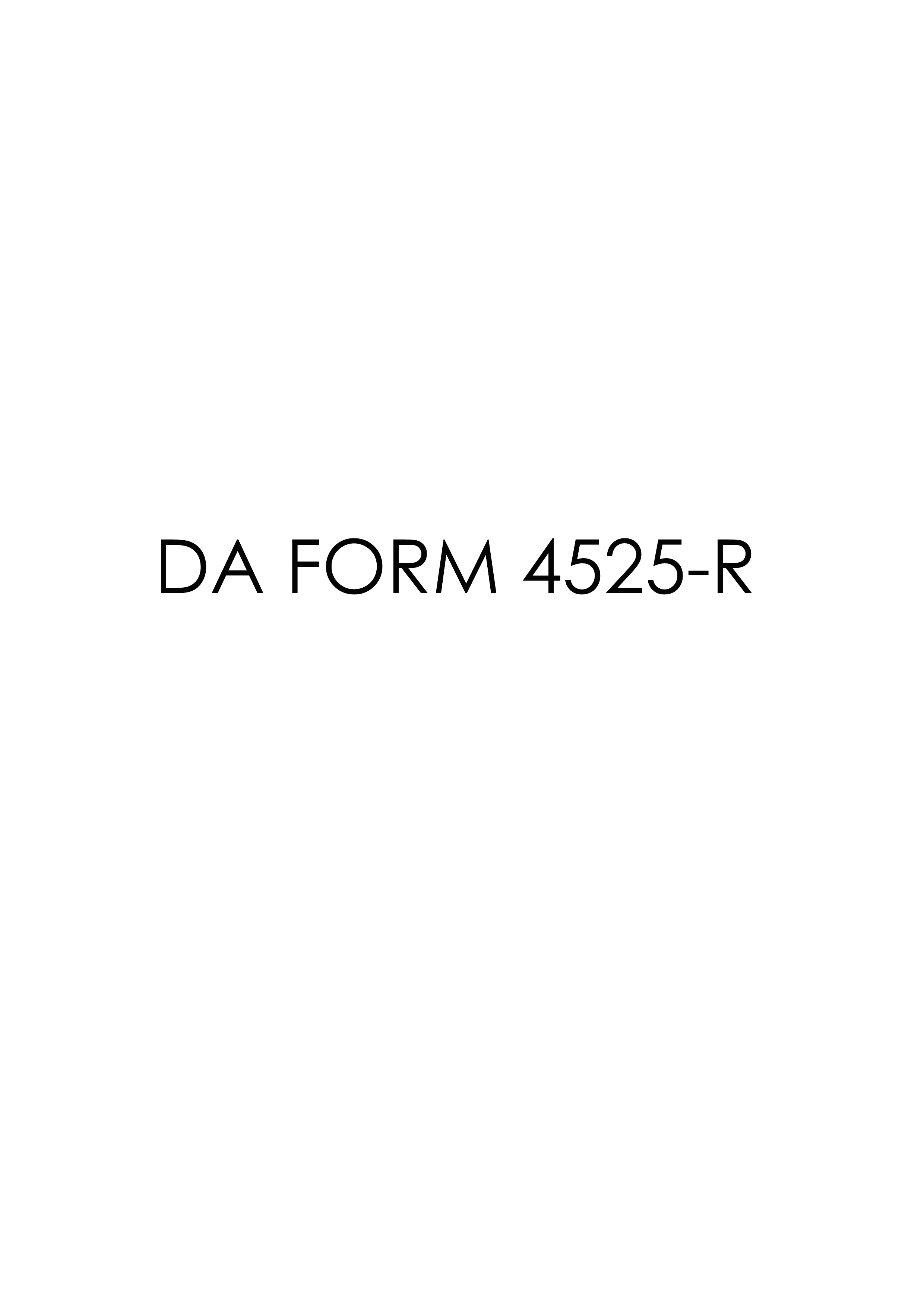 Download Fillable da Form 4525-R