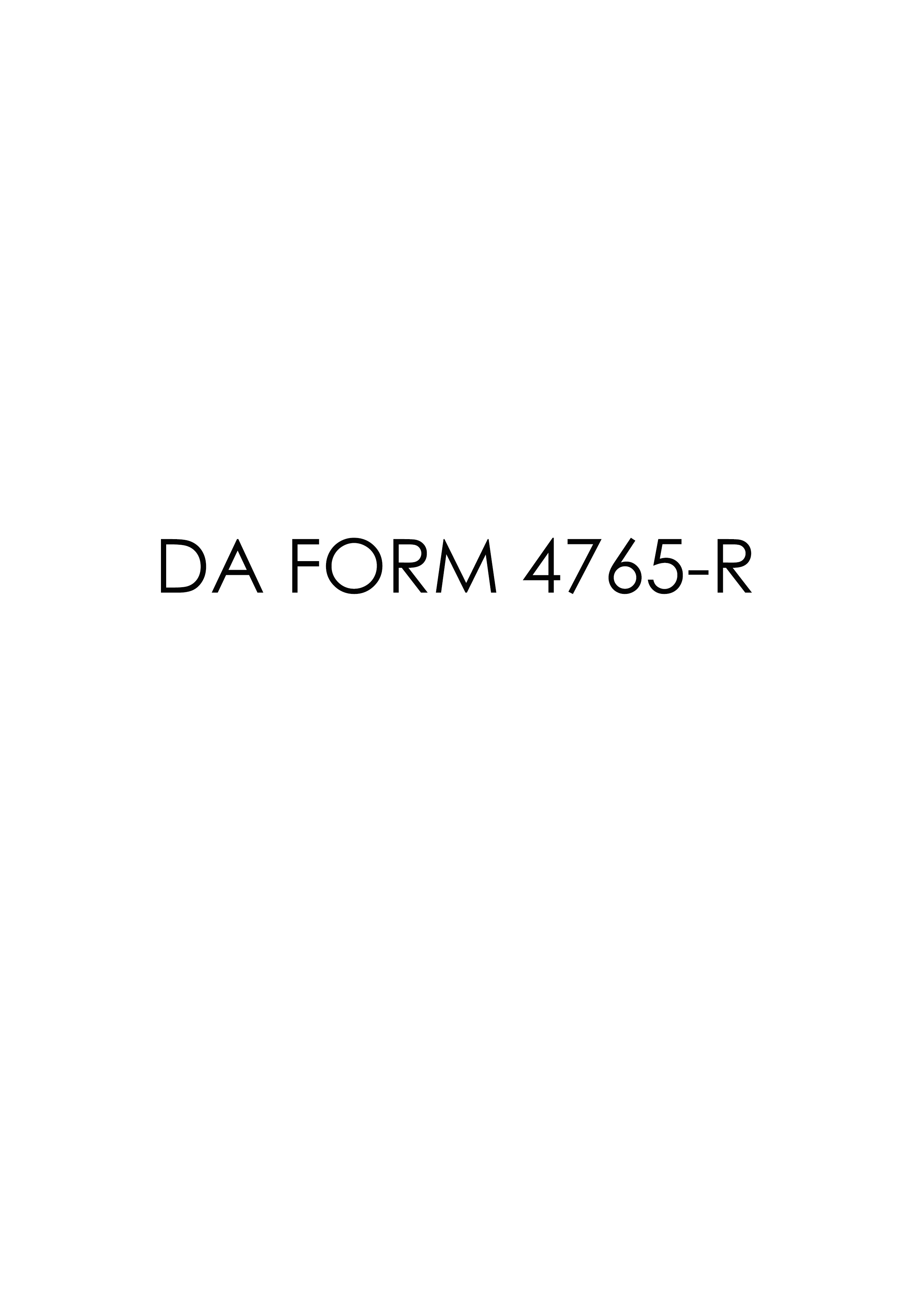 Download Fillable da Form 4765-R
