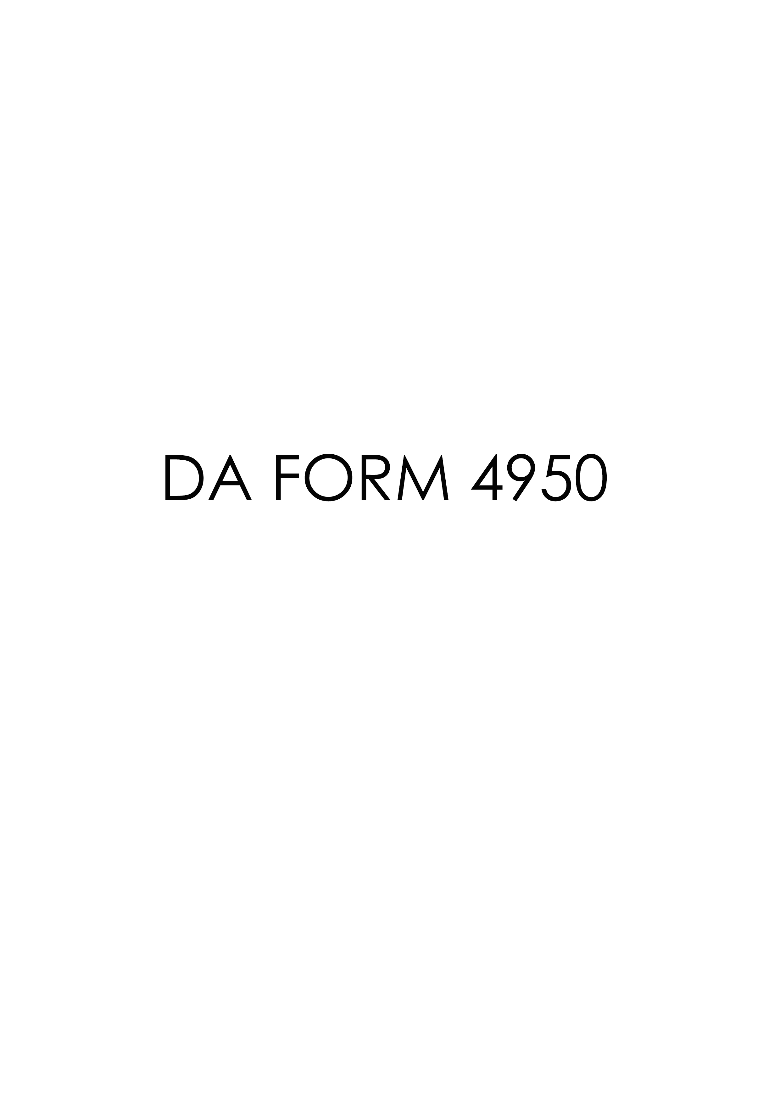 Download Fillable da Form 4950
