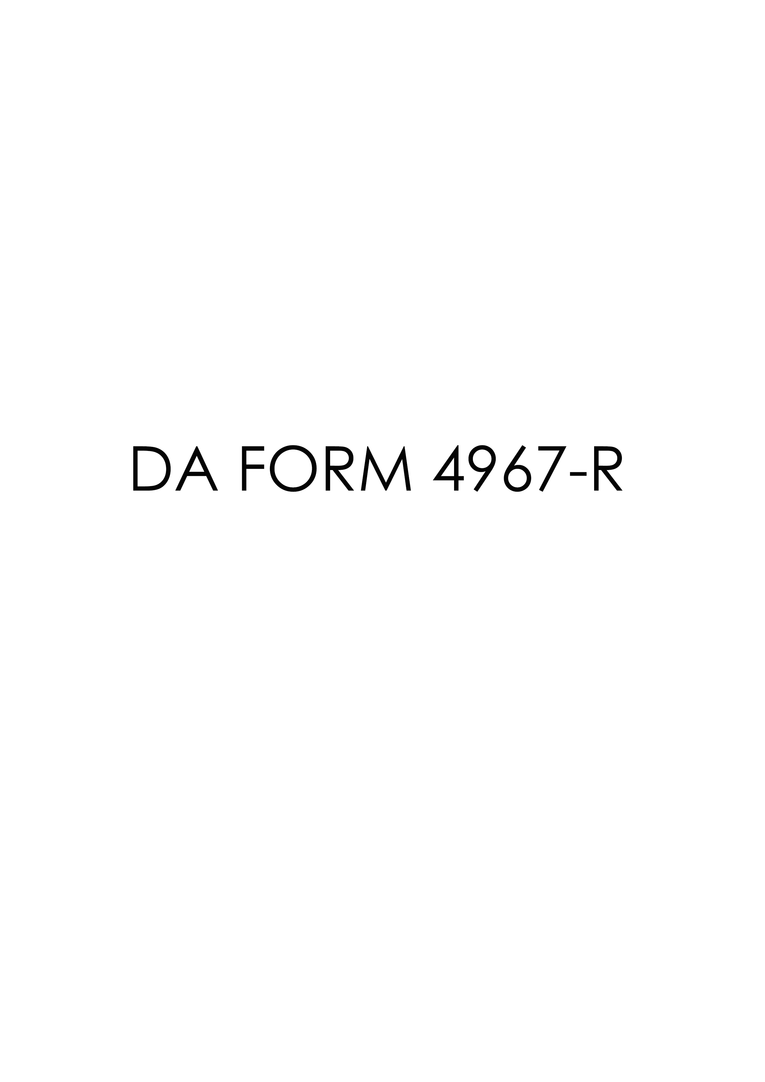 Download Fillable da Form 4967-R