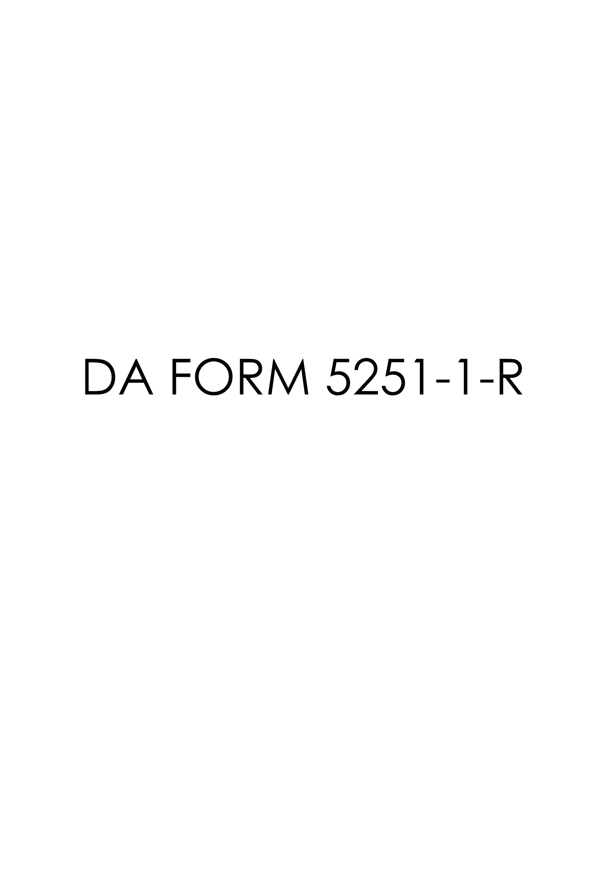 Download Fillable da Form 5251-1-R