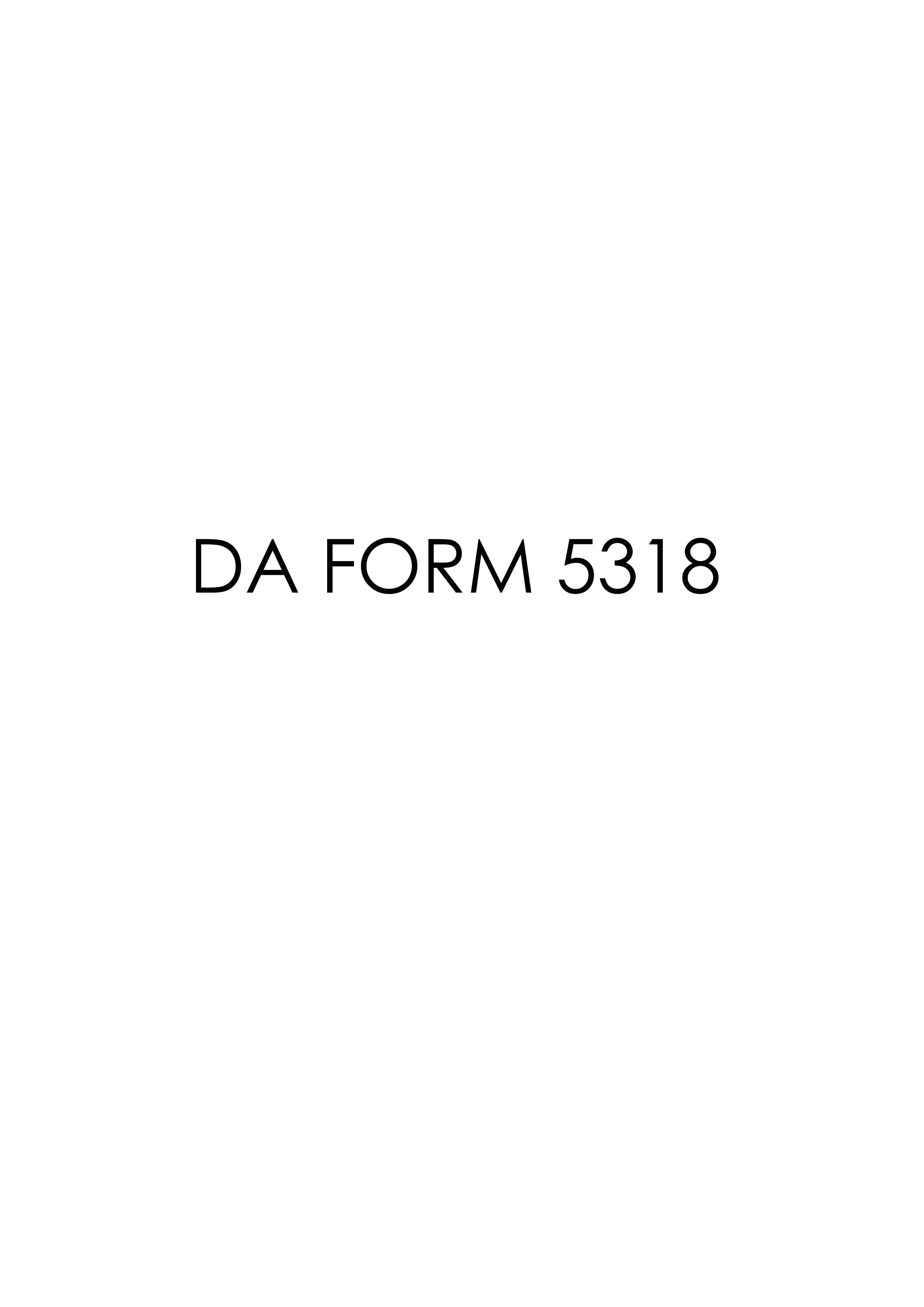 Download Fillable da Form 5318