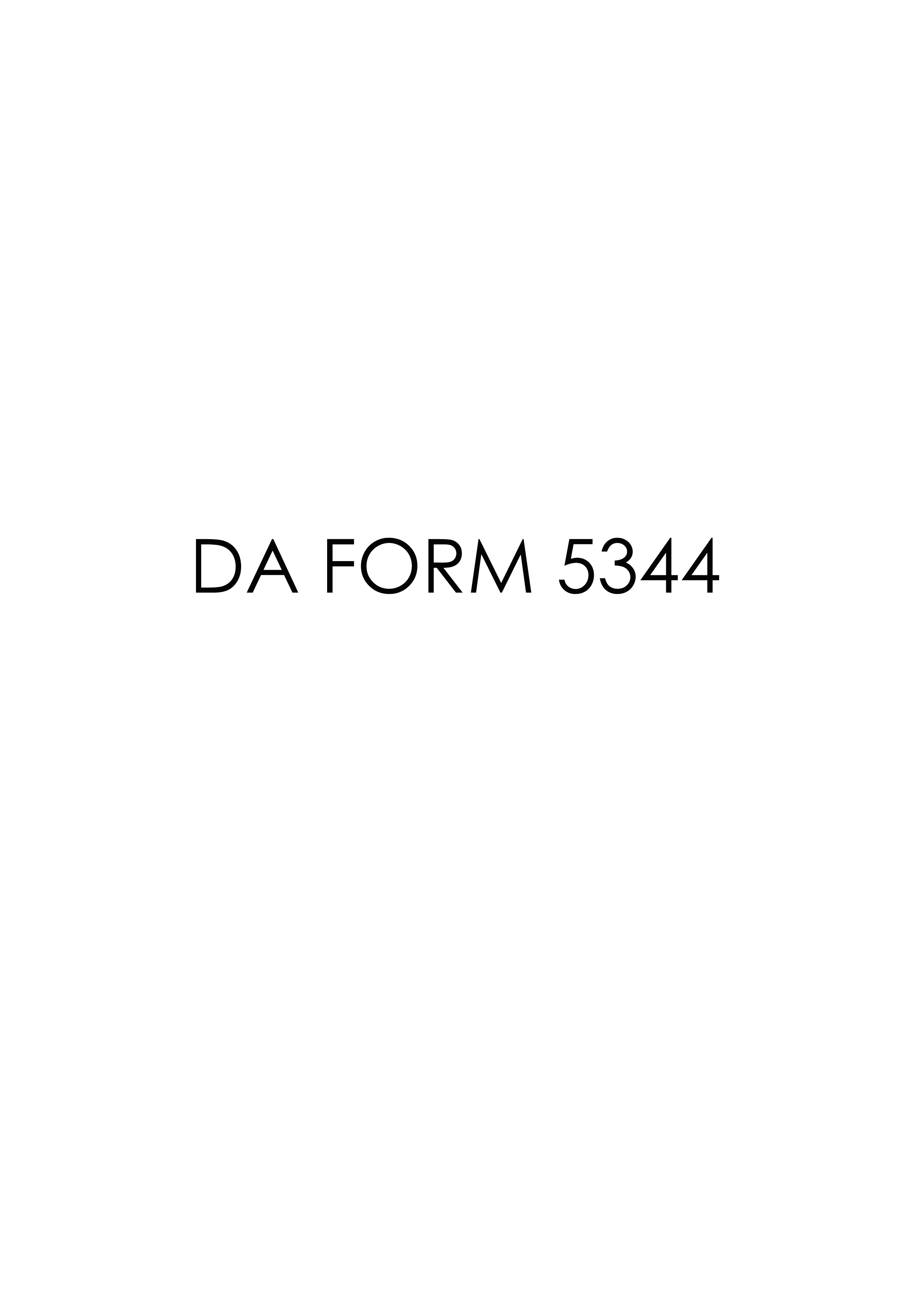 Download Fillable da Form 5344