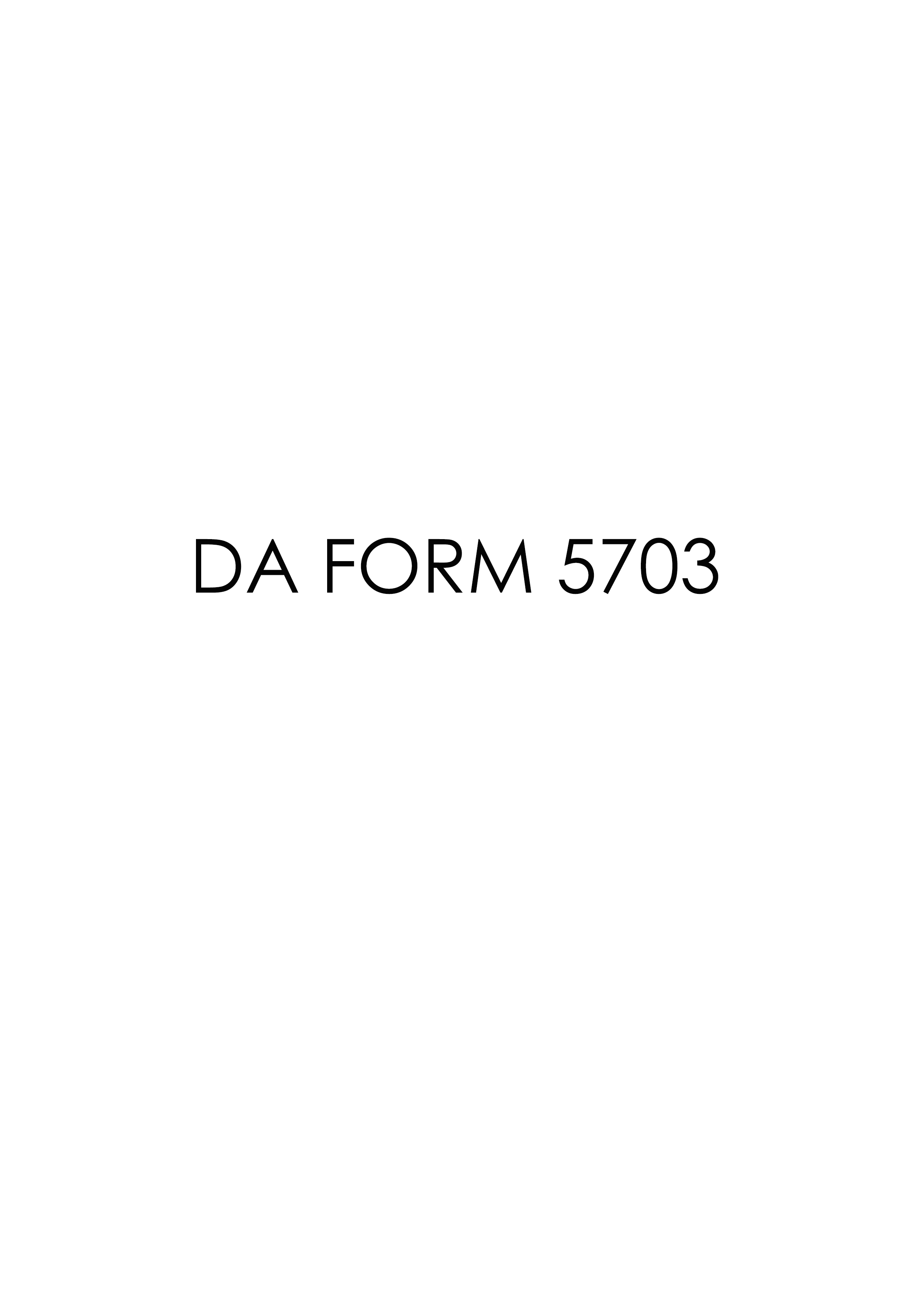 Download Fillable da Form 5703