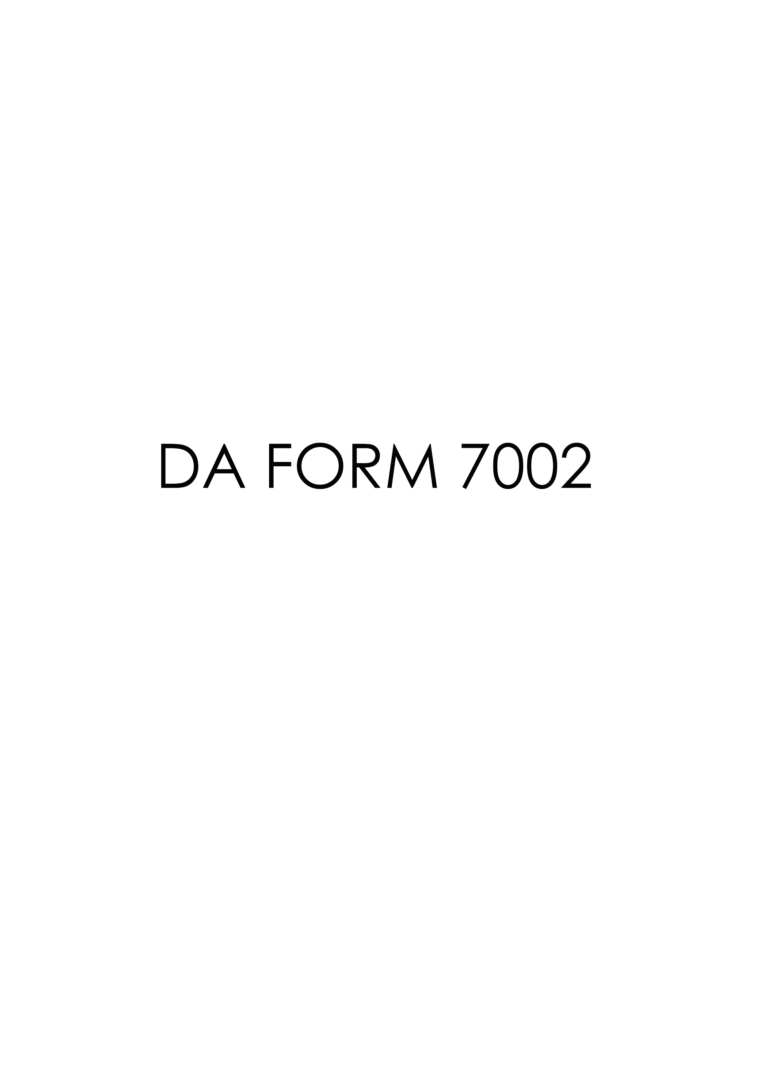 Download Fillable da Form 7002