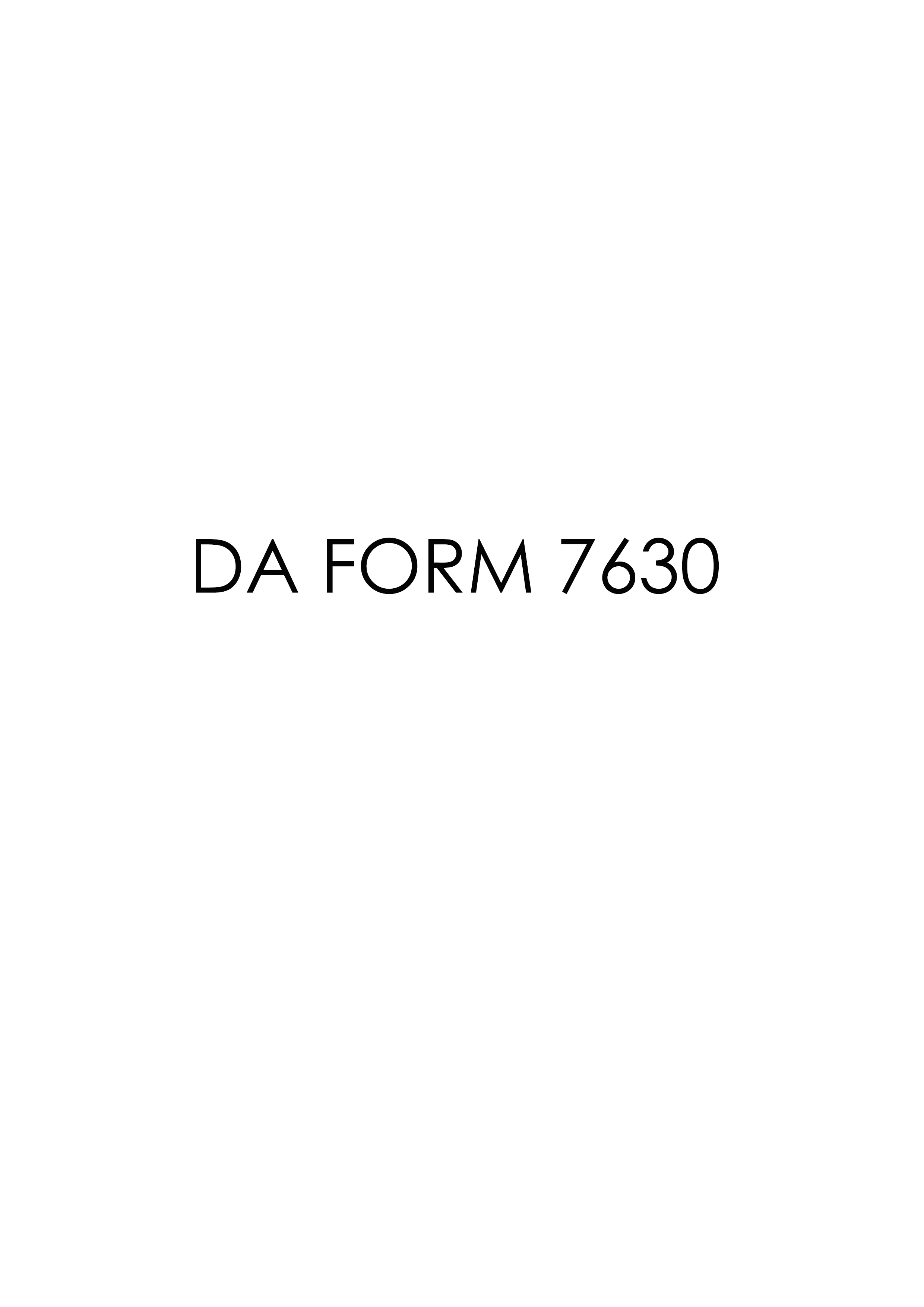 Download Fillable da Form 7630