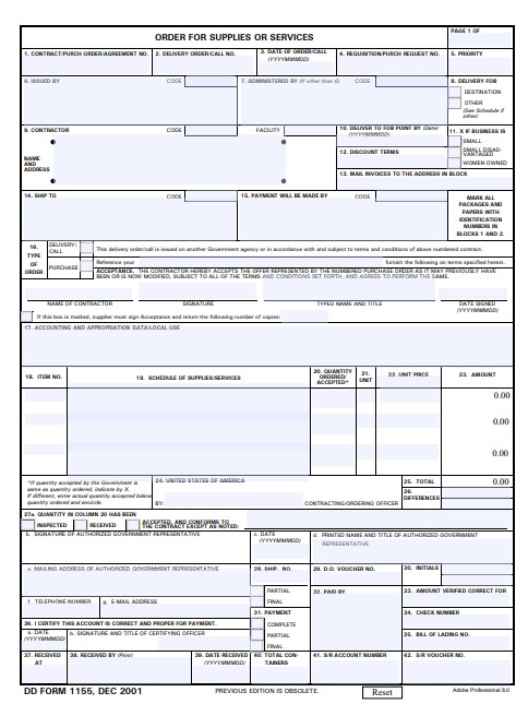 Download Fillable dd Form 1155