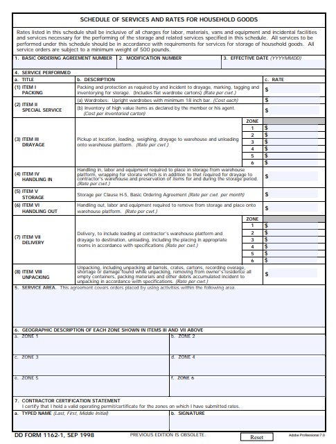 Download Fillable dd Form 1162-1