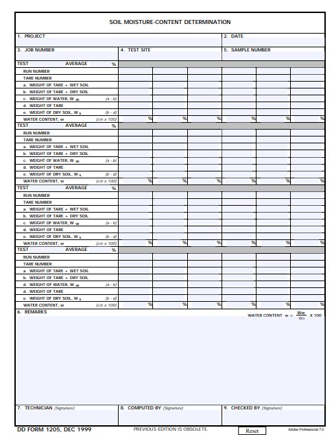 Download Fillable dd Form 1205