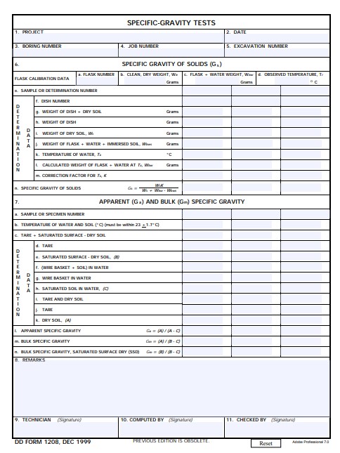 Download Fillable dd Form 1208