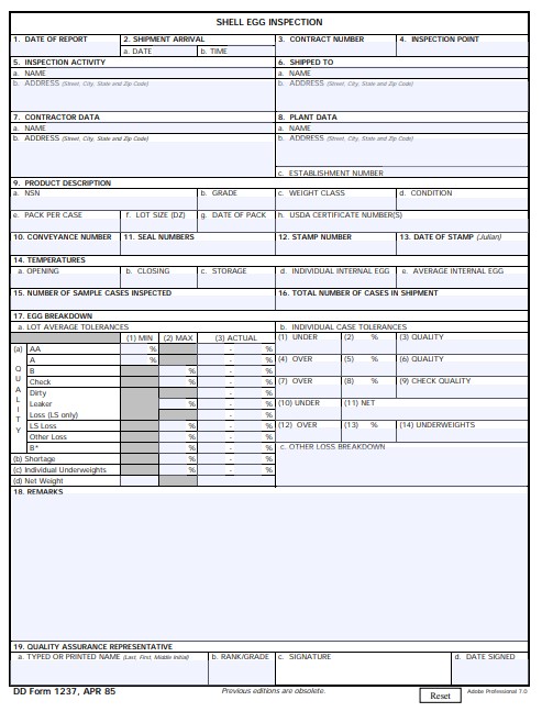 Download Fillable dd Form 1237