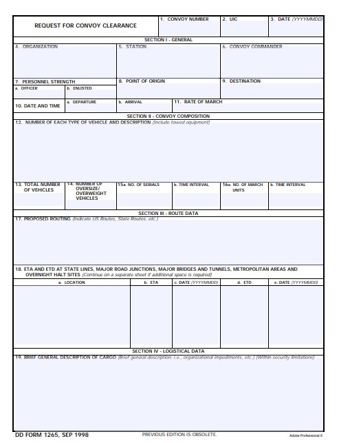 Download Fillable dd Form 1265