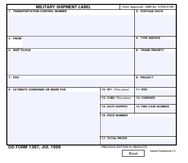Download Fillable dd Form 1387