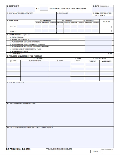 Download Fillable dd Form 1390