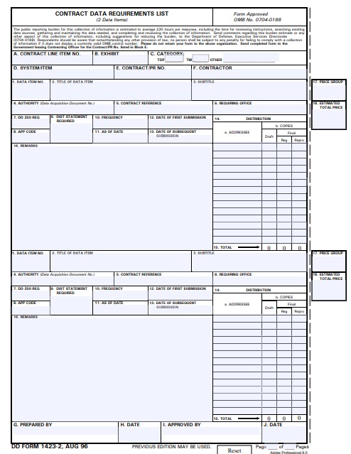 Download Fillable dd Form 1423-2