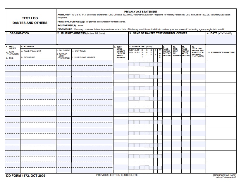 Download Fillable dd Form 1572