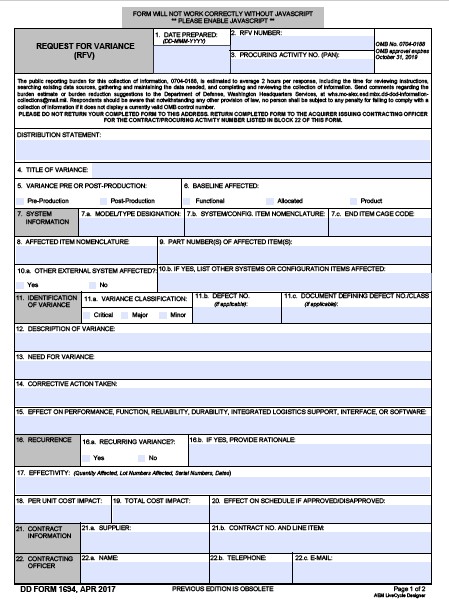 Download Fillable dd Form 1694