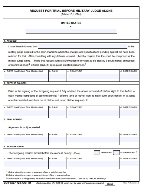 Download Fillable dd Form 1722