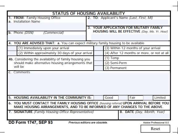 Download Fillable dd Form 1747