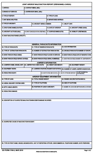 Download Fillable dd Form 1748-2