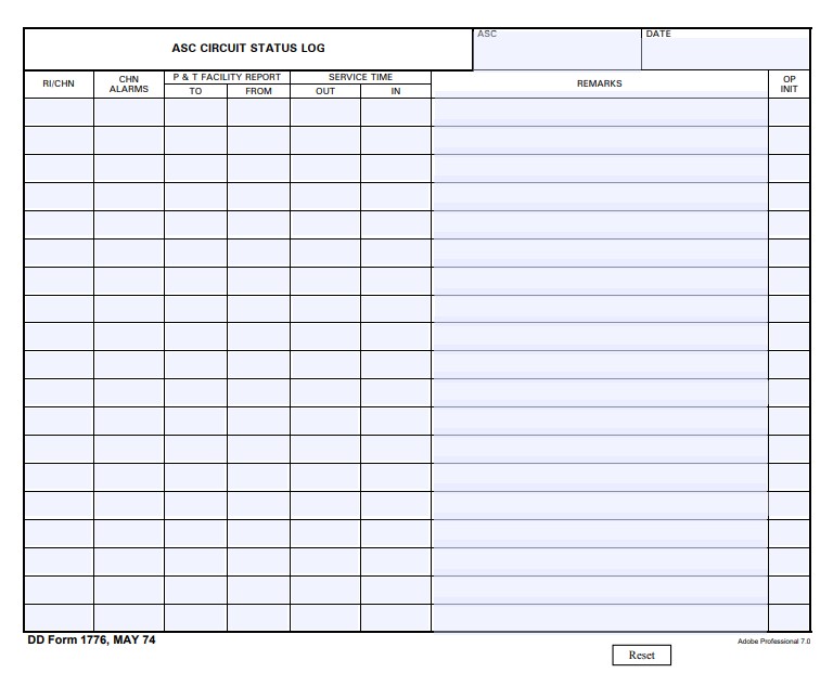 Download Fillable dd Form 1776