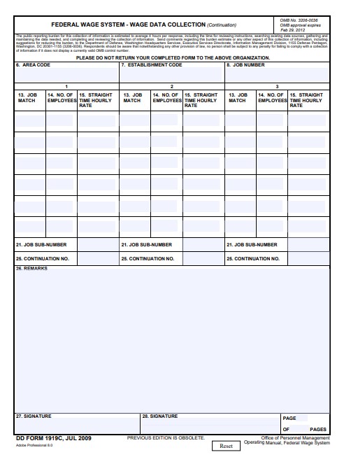 Download Fillable dd Form 1919C