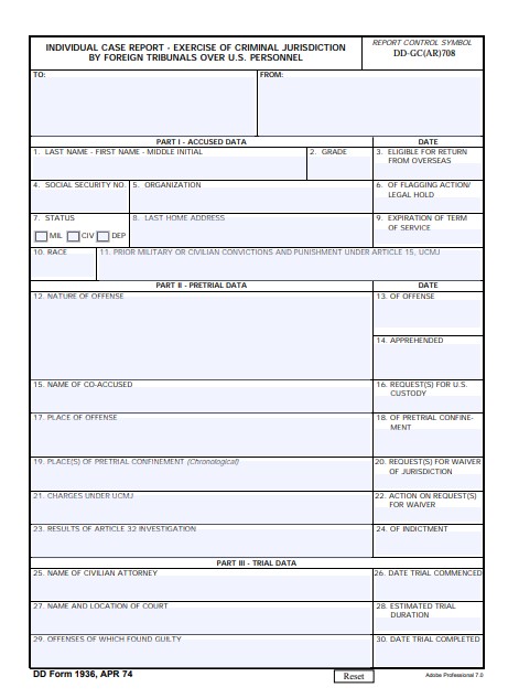 Download Fillable dd Form 1936