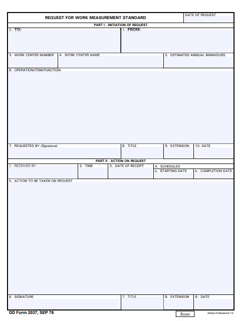 Download Fillable dd Form 2037