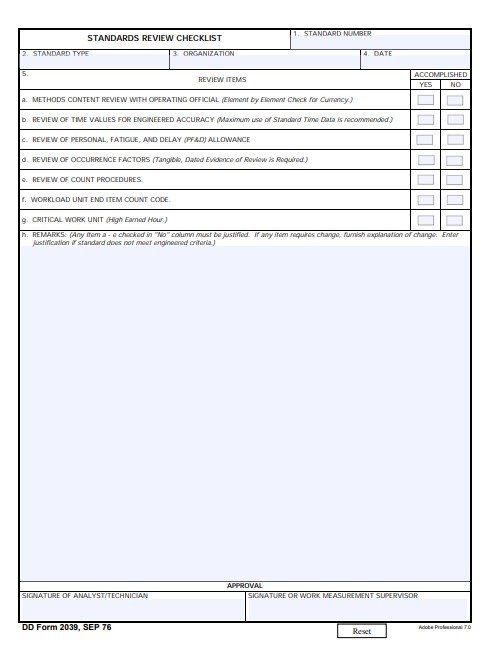 Download Fillable dd Form 2039