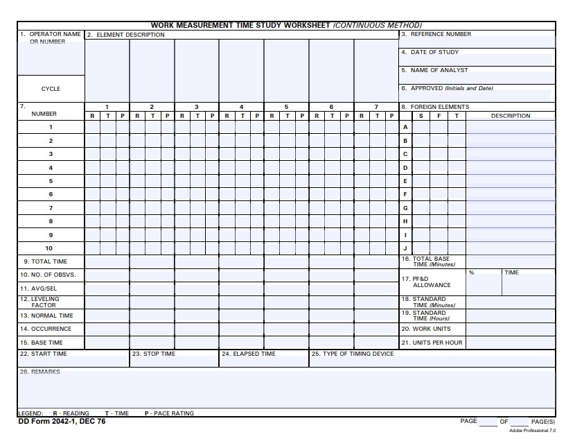 Download Fillable dd Form 2042-1