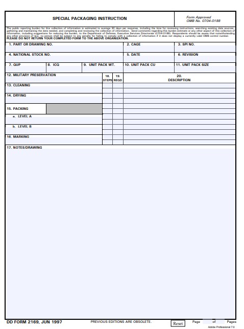 Download Fillable dd Form 2169