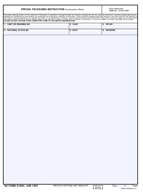 Download Fillable dd Form 2169C