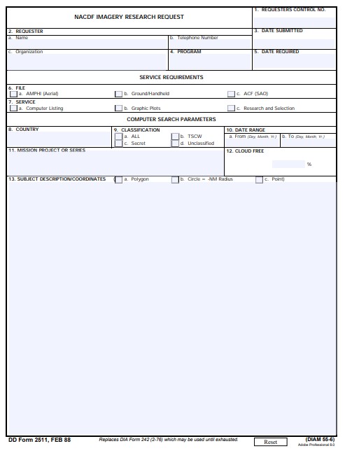 Download Fillable dd Form 2511