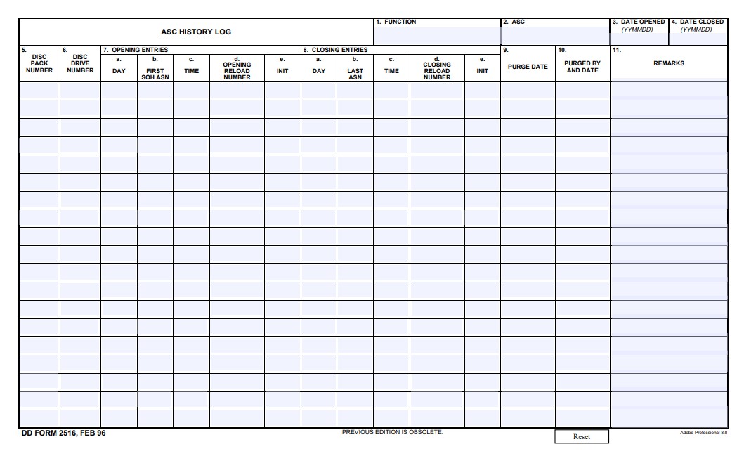 Download Fillable dd Form 2516