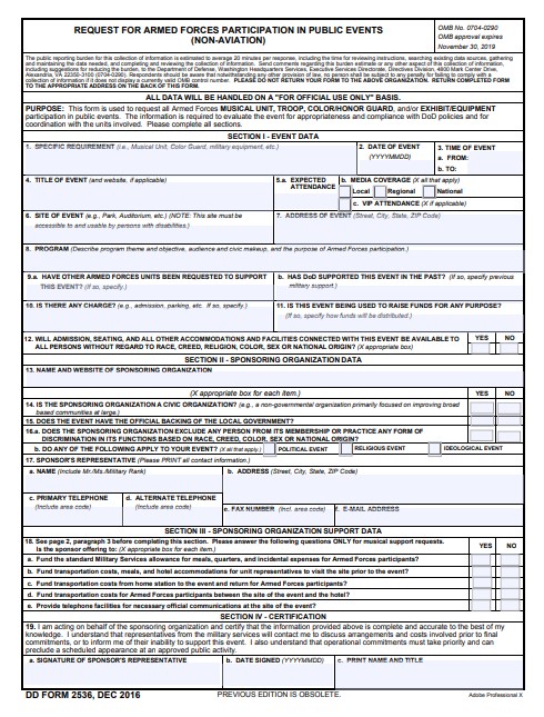 Download Fillable dd Form 2536