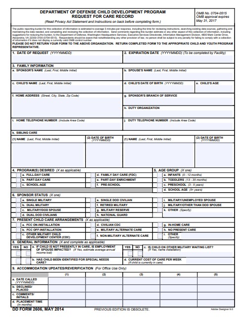 Download Fillable dd Form 2606