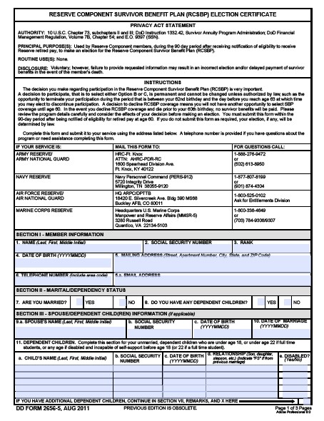 Download Fillable dd Form 2656-5 | army.myservicesupport.com