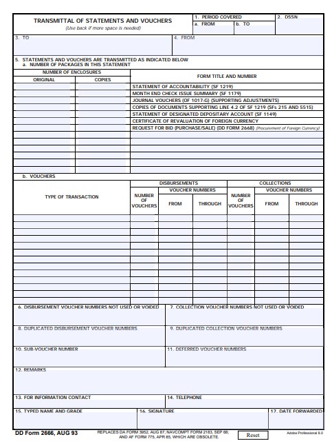 Download Fillable dd Form 2666